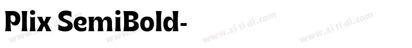 Plix SemiBold字体转换